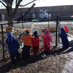 Watching the big truck lift the truck-bed