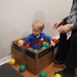 Ball box fun with Grandma