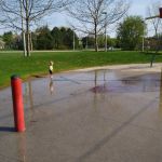 the splash pad is open already!