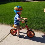 learning to ride a glider bike