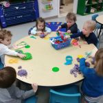 play dough at daycare