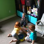 Loving his first summer popsicle