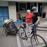 bike ride to Grandma and Papa's house