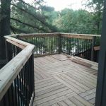 Roof top deck at the cottage