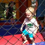 bouncy castle at community day