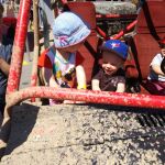 Inez and Isaac in the dirty truck