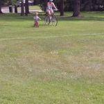 Biking to the park