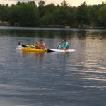 Boat flotilla with the neighbours