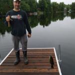 Daddy caught a fish!