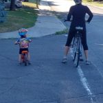 Biking with mommy