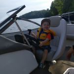 Driving the boat