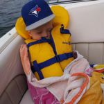 Tuckered Isaac after tubing!