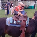 First ride on a pony