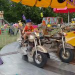 Isaac's first ride on a motorcycle