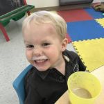 smoothie milk shake...and a bruise from falling out of bed!