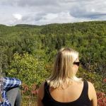 Lindy and Shayna at the lookout in Barry's bay