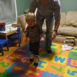 learning to walk on skates