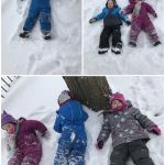 snow angels...looking very uncomfortable