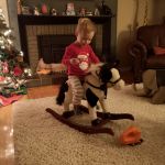 rocking horse from Santa