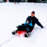sledding with Daddy
