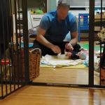 tiny tiny baby being changed