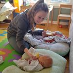Nurse Shelley double feeding babies