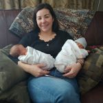 coworkers Sarah and Shawna came to help during the day