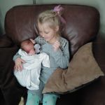 Autumn holding Asher