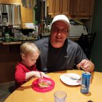 Uncle Greg turned 40 years old! Birthday cake with Isaac