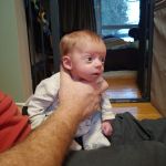 Homer and Bart Simpson...or Asher and daddy