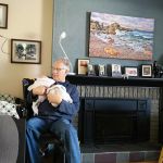 Opa managing two at once!