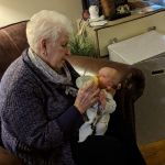 Grandma feeding Cadence