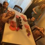 pizza party with the neighbours