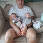 Daddy and the babies