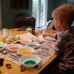 painting Easter eggs