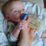 Asher holding on tight