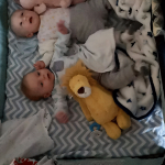 hanging out in the crib