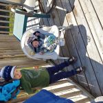 hanging out on the deck