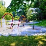 splash pad supper with the neighbours