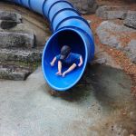 water slide at Brewer park