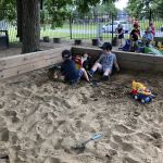 and then he brings most of this sand home in his shoes...