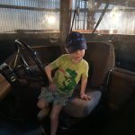 one of the last times on the tractor at the museum..they are getting rid of that exhibit