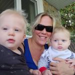 sitting on the front porch