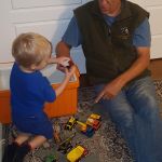 playing dinkie cars with Opa