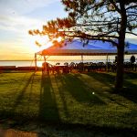 beautiful day for dinner at the Britannia Yacht Club