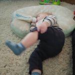 can't stay still, even to eat