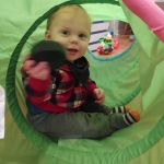 Asher loves the tunnel