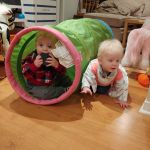 playing in the basement