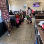 waiting patiently at Tim Horton's