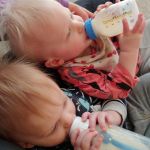 trying to keep them still enough to eat